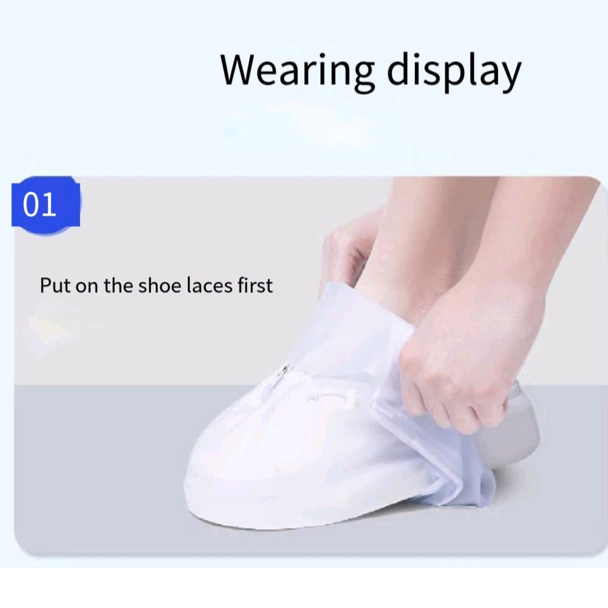 Waterproof Pvc Overshoes Slip Resistant All Sizes