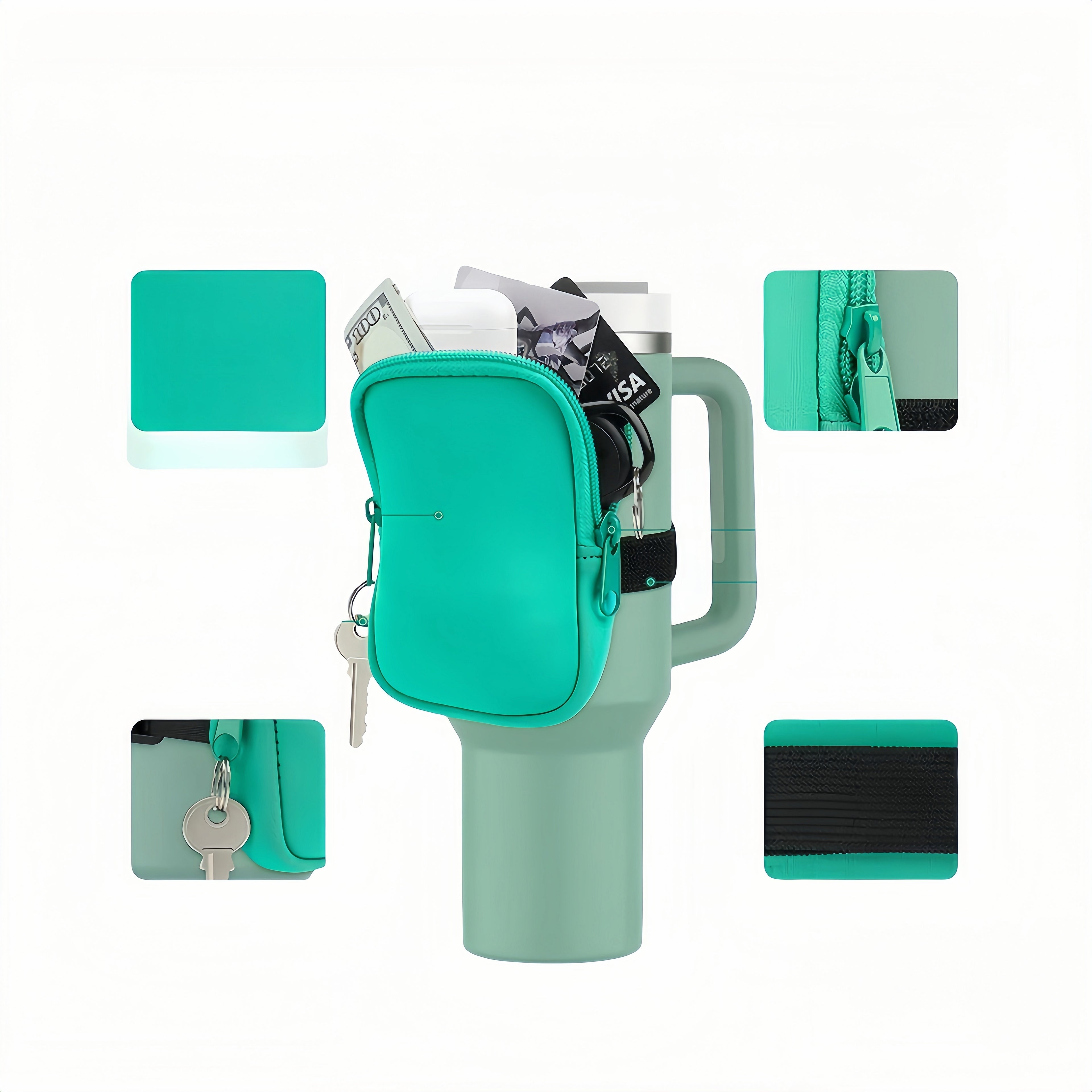 Multicolored And Dynamic Portable Water Bottle Sleeve