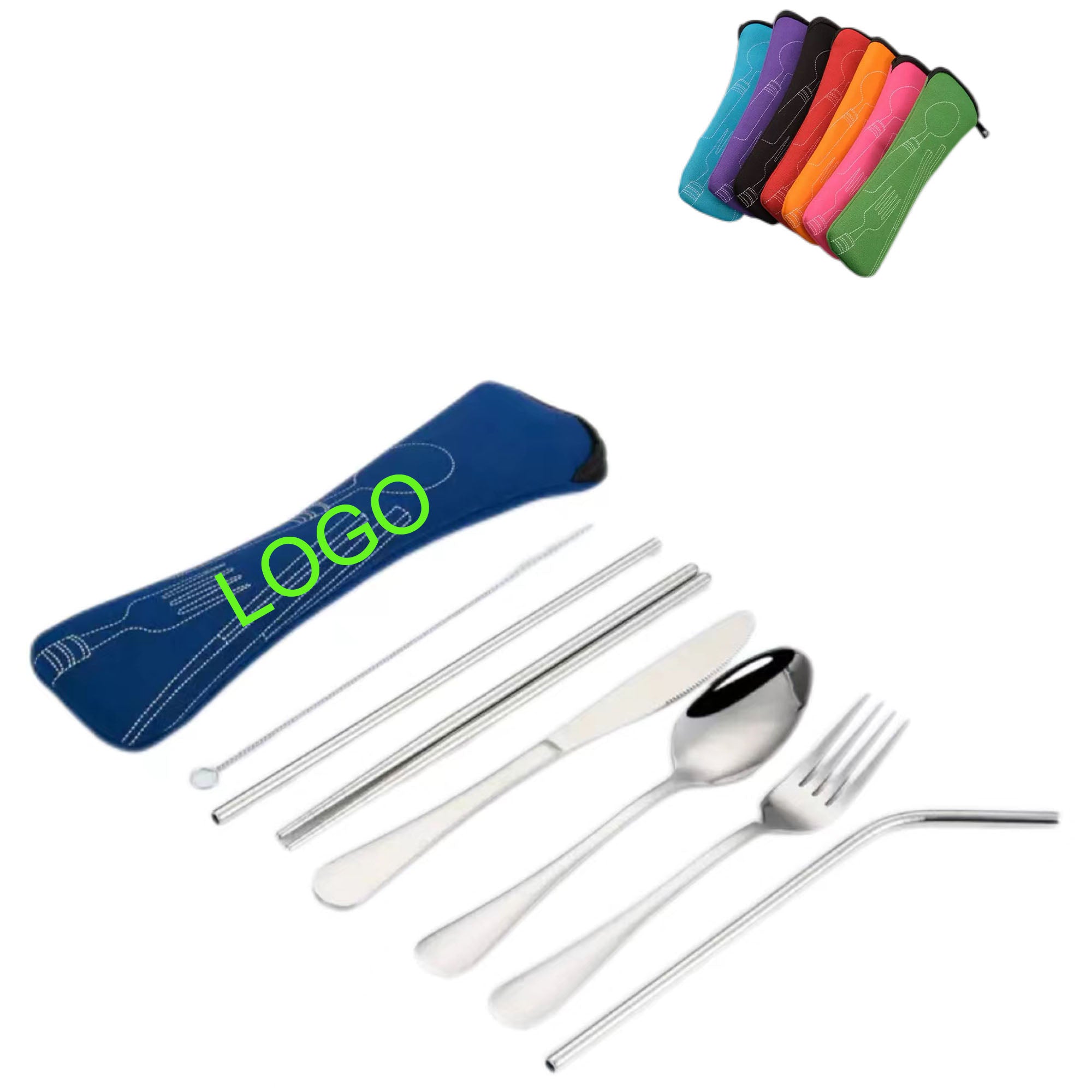 Eco-Conscious 410 Stainless Steel 7-Piece Utensil Kit