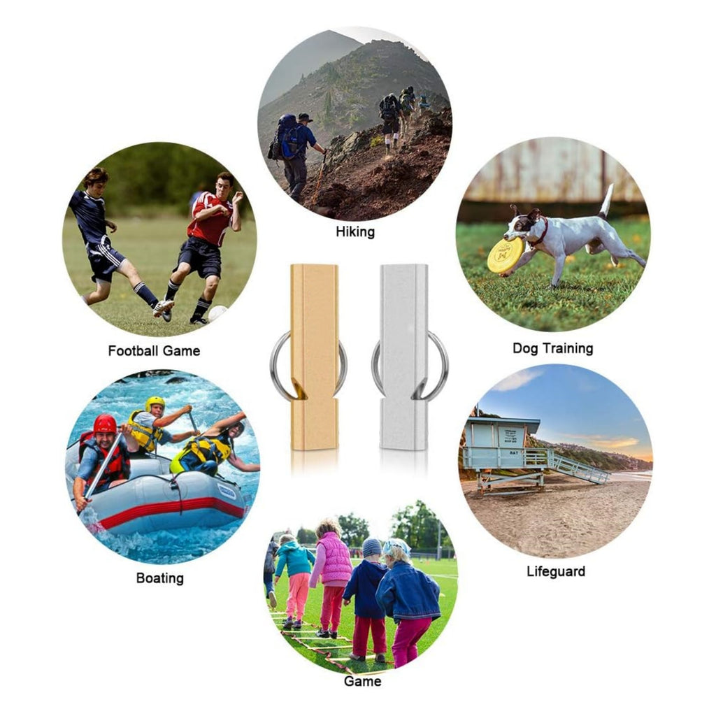 Outdoor Survival Emergency Whistle Keychain
