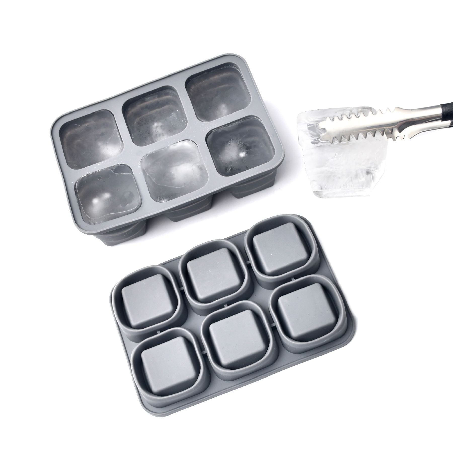 Foldable Silicone Ice Cube Tray Mold