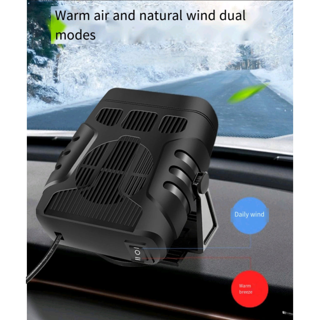 12V Car Heater Dual Heat Quick Defroster Demist Windshield