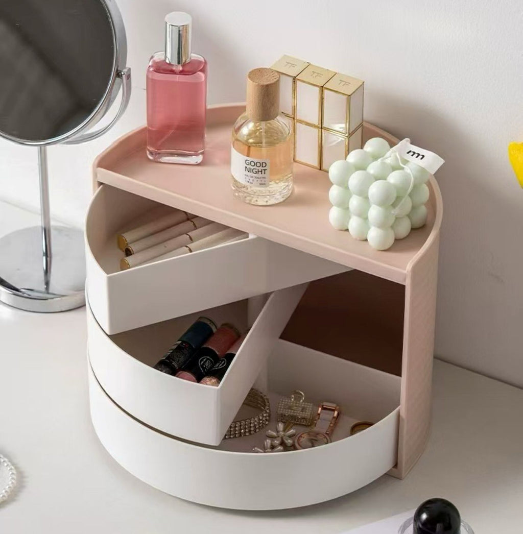 Rotatable Multi-functional Cosmetic Storage Box