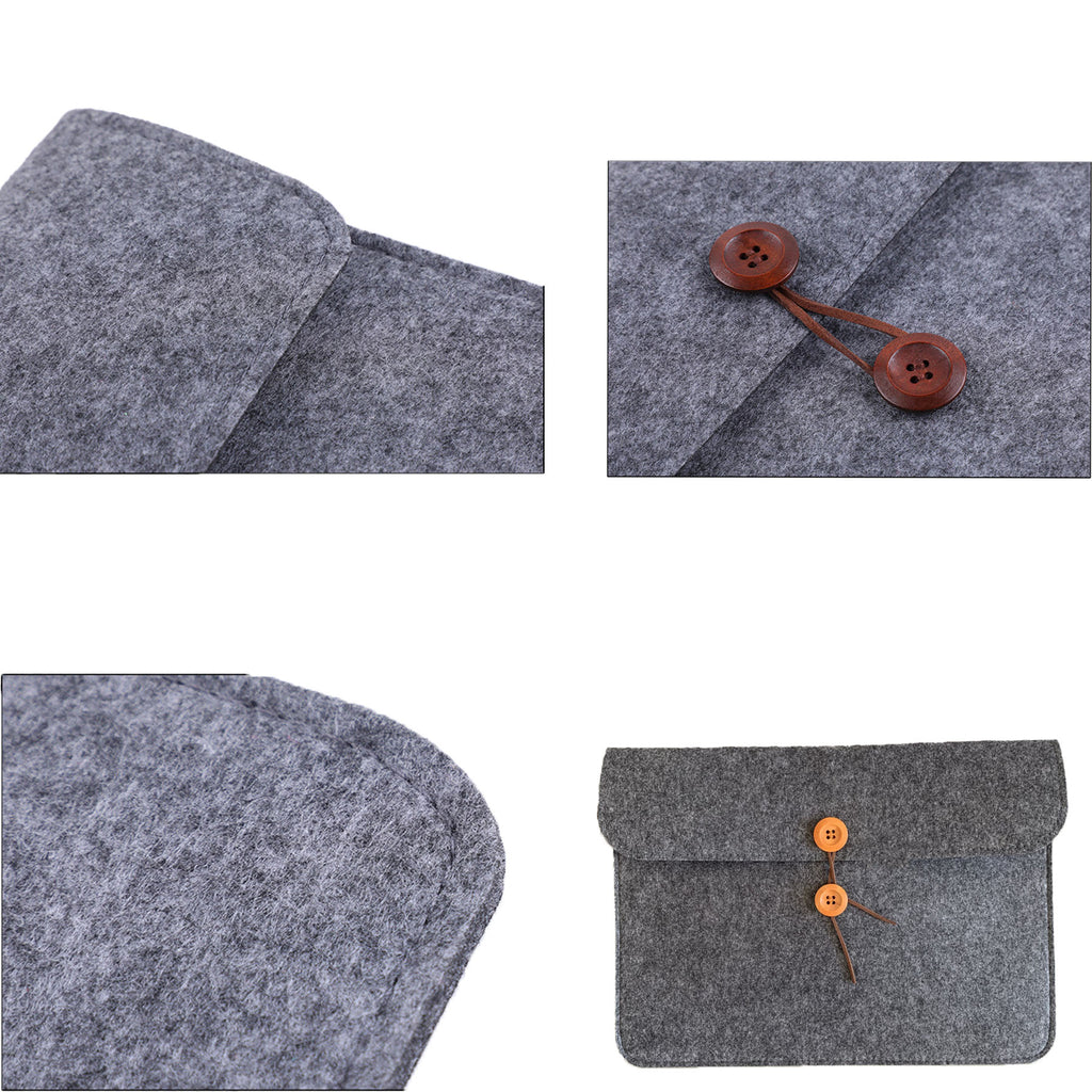 Felt Button File Folders