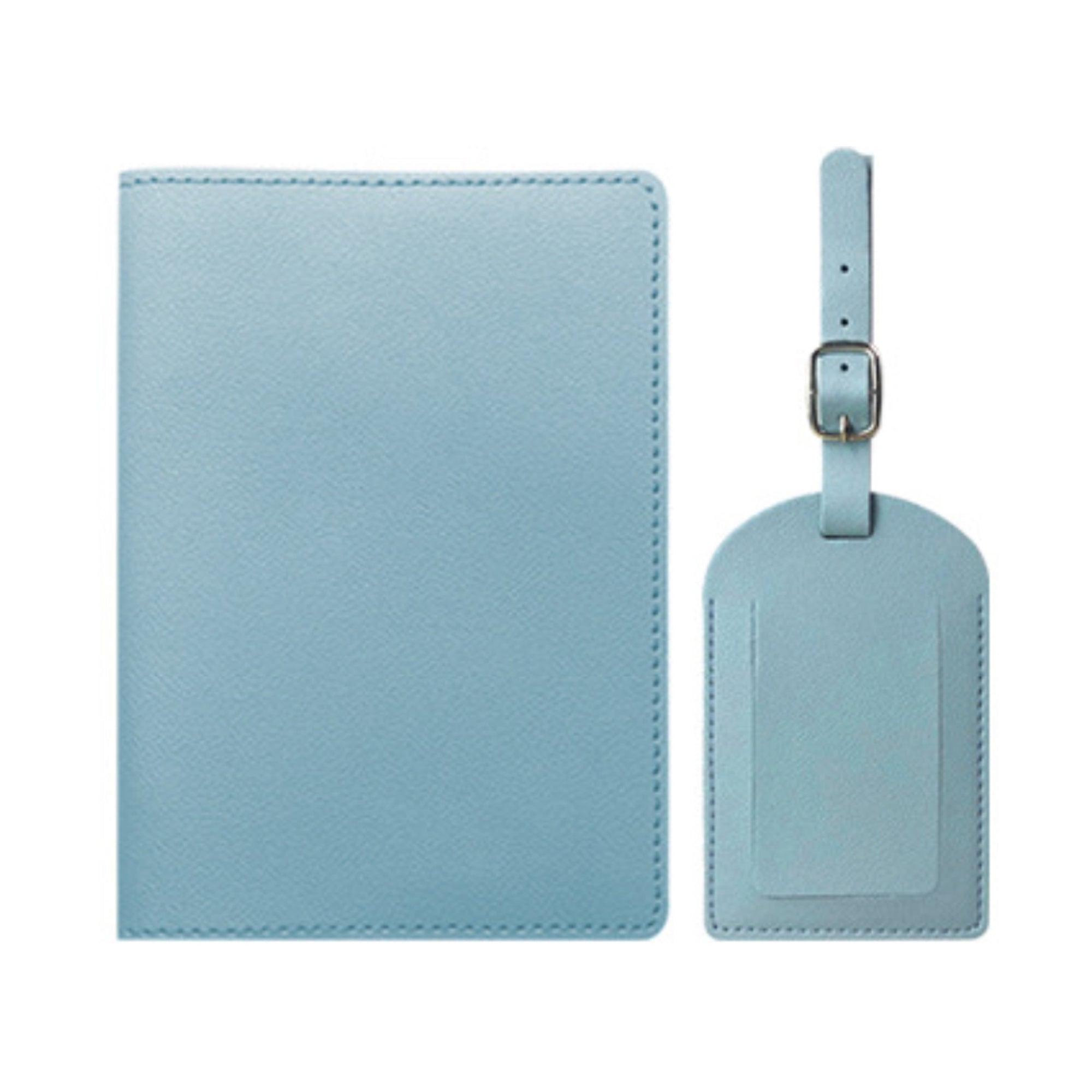 PU Leather Luggage Tag & Passport Cover Set