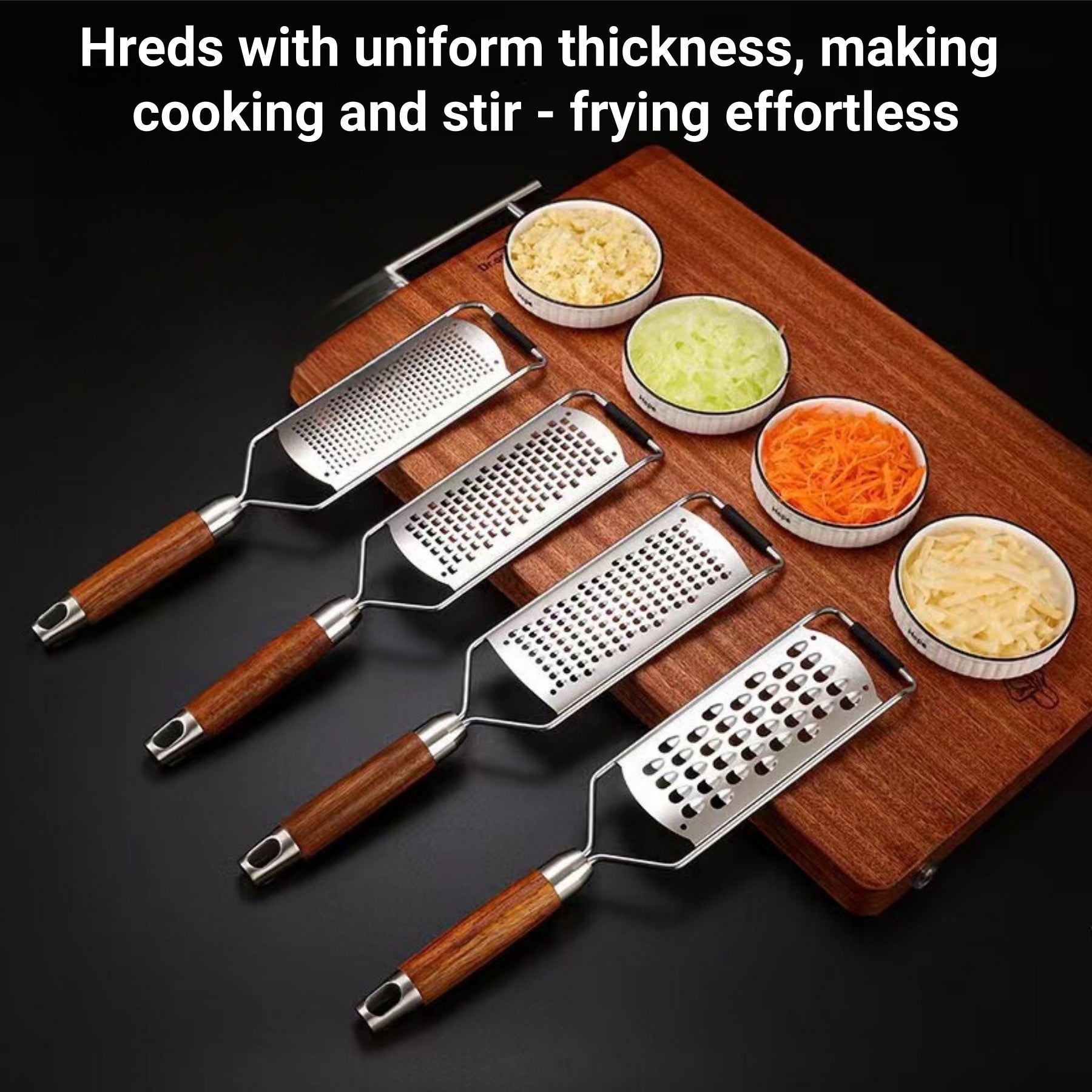 304 Stainless Steel And Rosewood Shredder