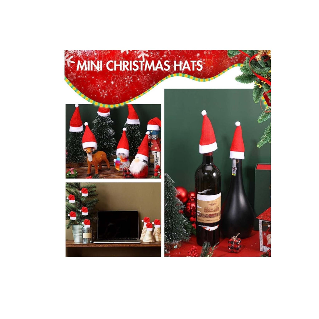 Red And White Fur Ball Cap Wine Bottle Decorative Cap