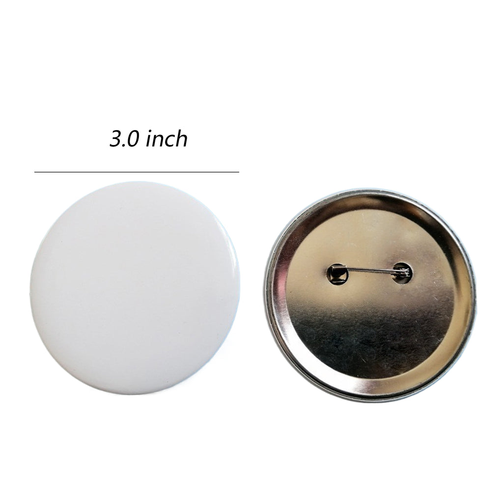 Round Tin Plate Brooch