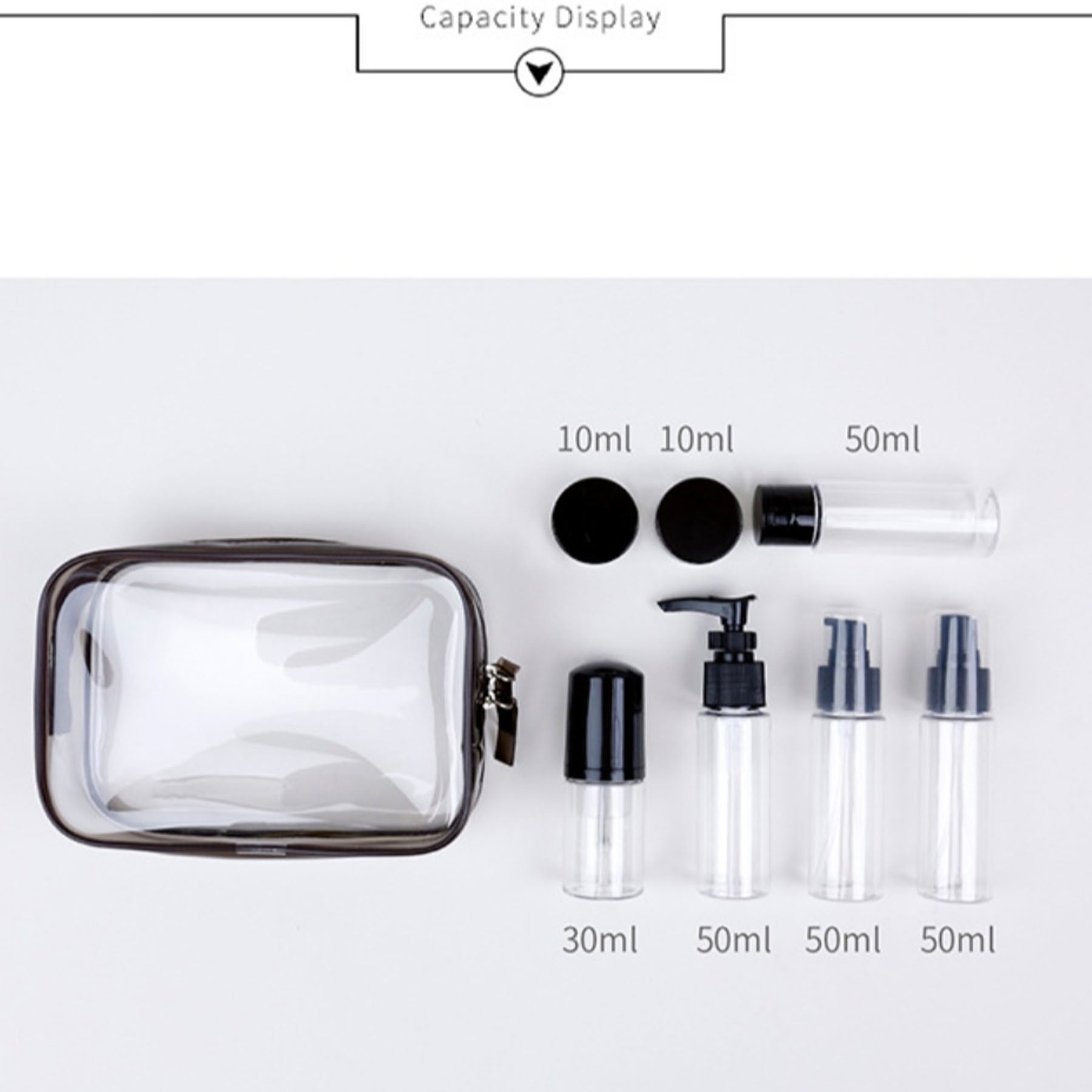 Waterproof PVC Makeup Bag - Stylish Cosmetic Organizer