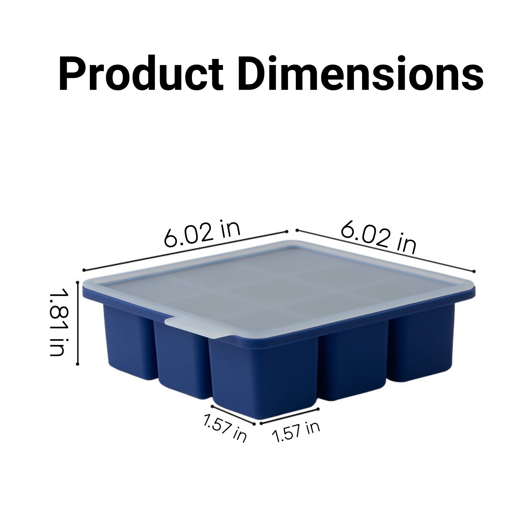 Silicone Square Ice Cube Mold
