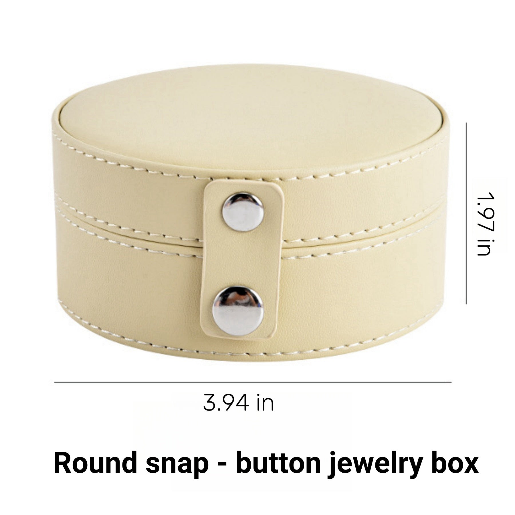 Portable Round Jewelry Box