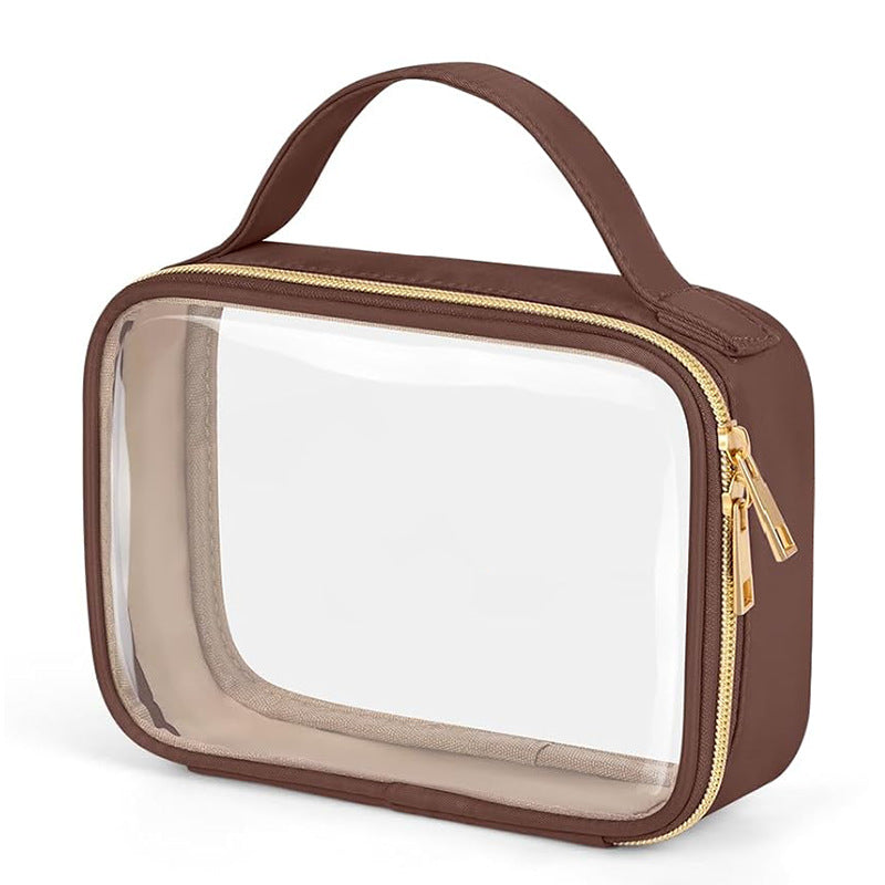 Portable Waterproof Transparent Travel Multifunctional Handheld Makeup Bag