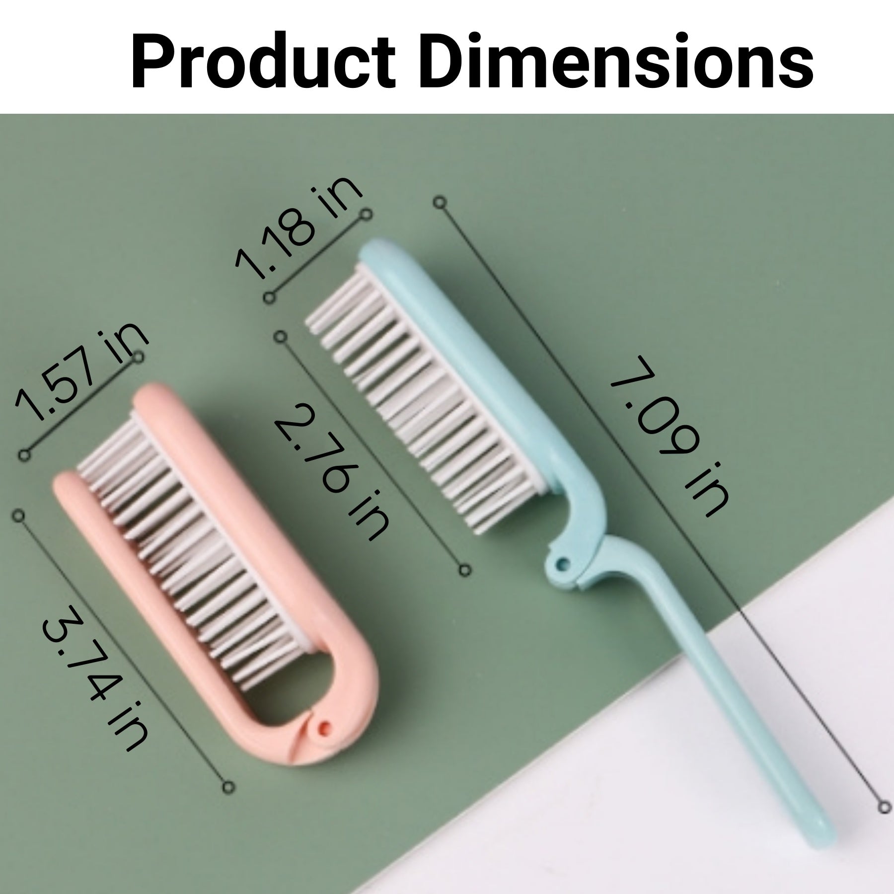 Portable Folding Comb With Soft Teeth