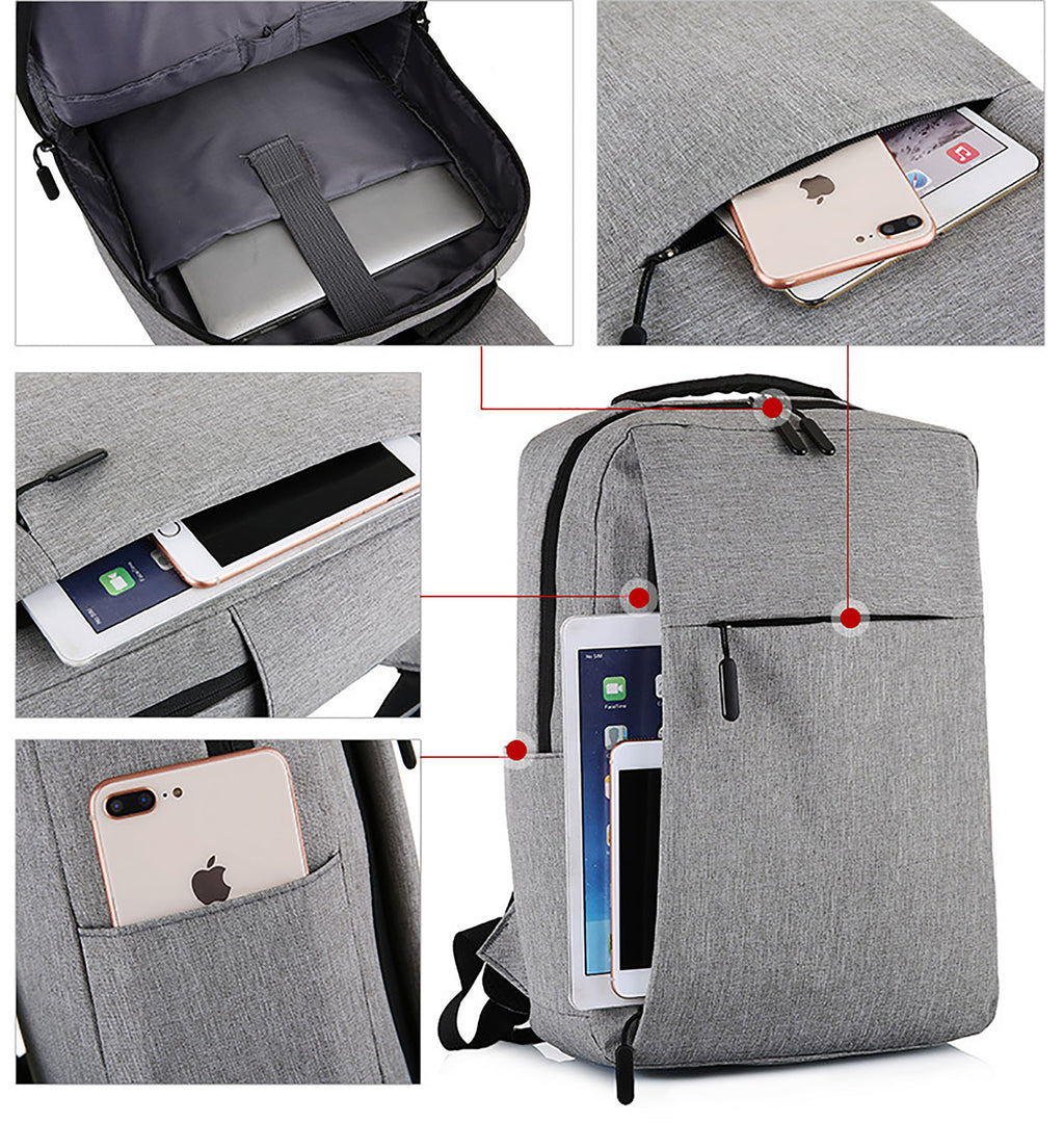 Business Office Backpacks Laptop Bag With USB Charge