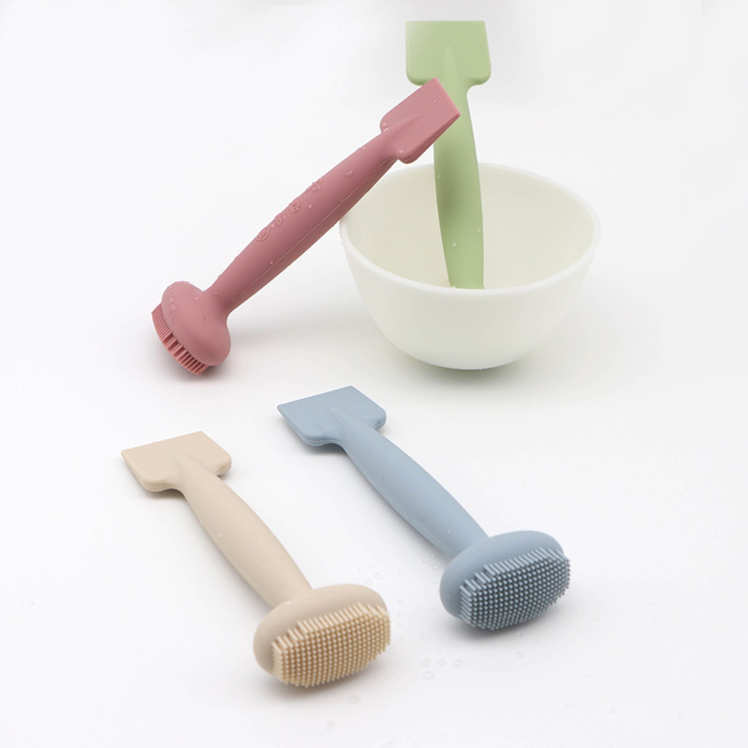 Dual - Head Silicone Facial Mask Brush