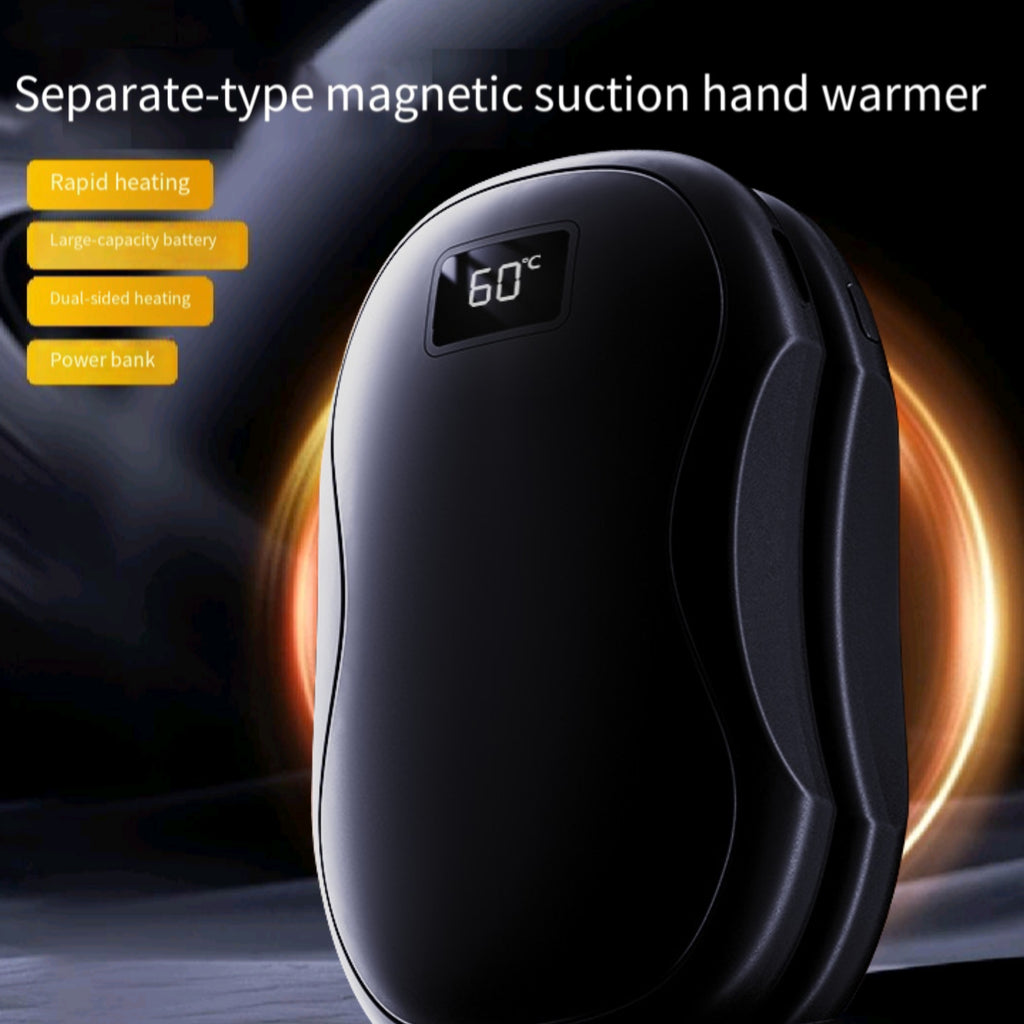 Magnetic HandWarmer Detachable Digital Display USB FastHeat