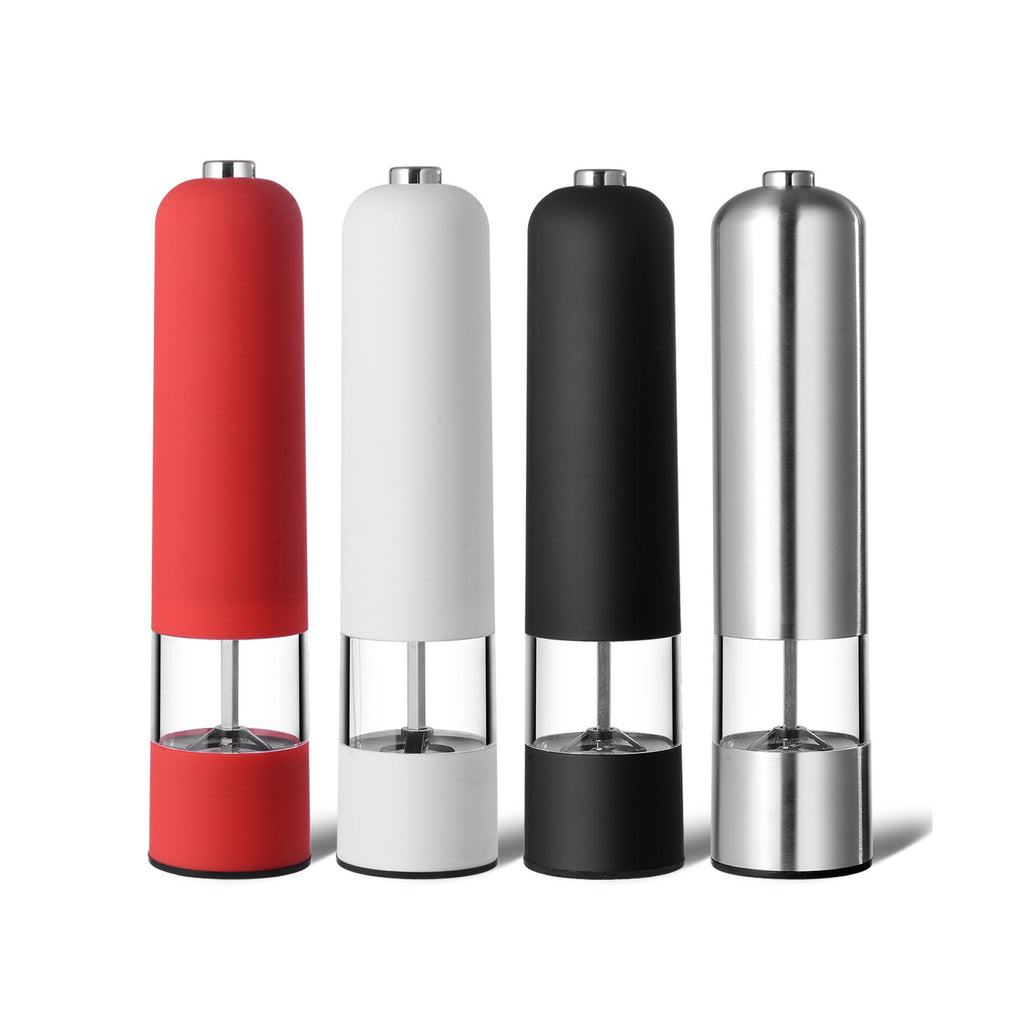 Electric Stainless Steel Black Pepper Grinder With Light