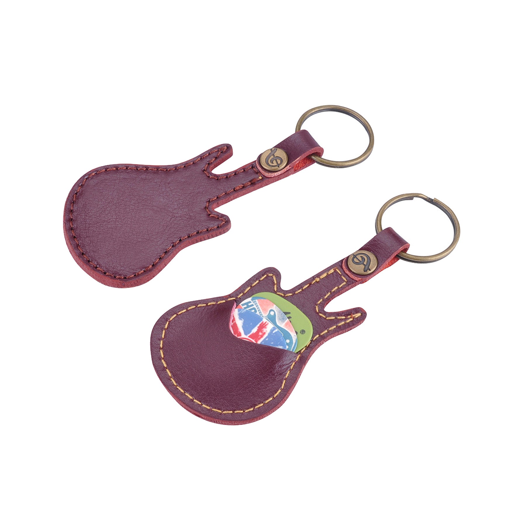 Guitar Pick Set With Key Chain