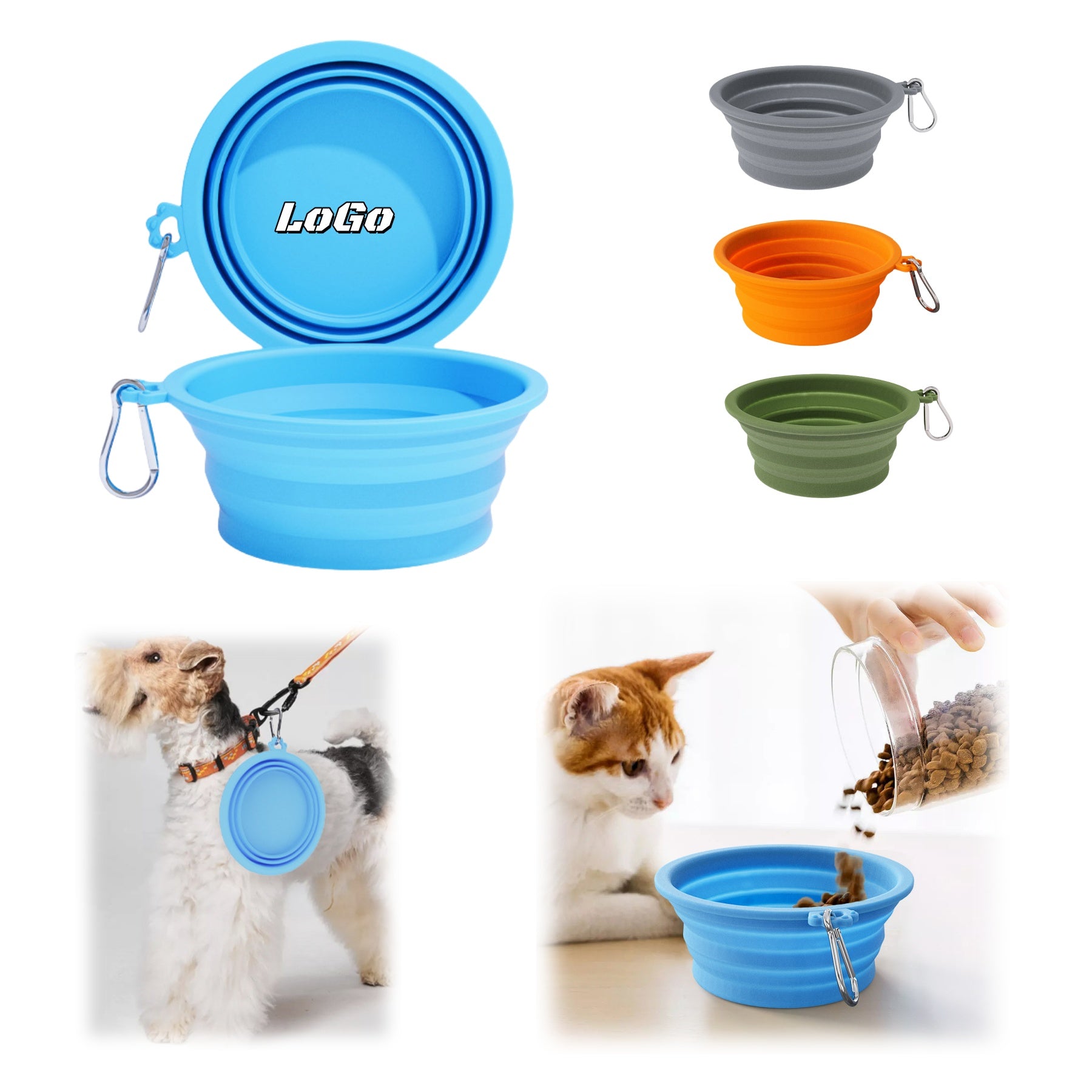 Silicone Collapsible Pet Bowl