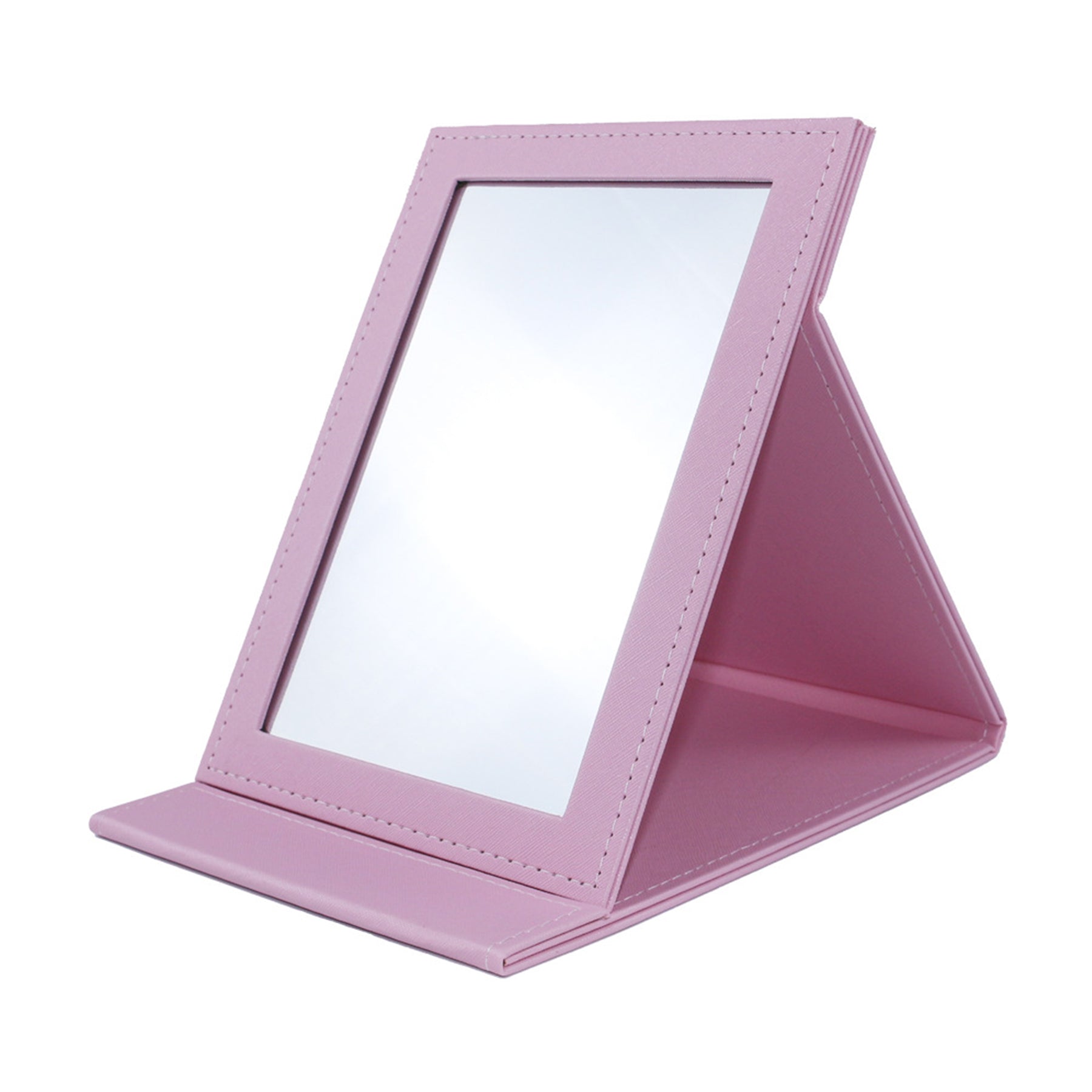 Leather Folding Makeup Mirror