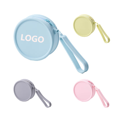 Mini Thickening Waterproof Silicone Coin Purse With Handle