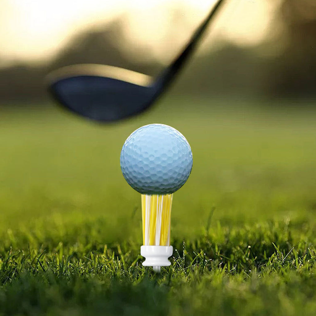 Colored Brush Plastic Golf Ball Tees Set