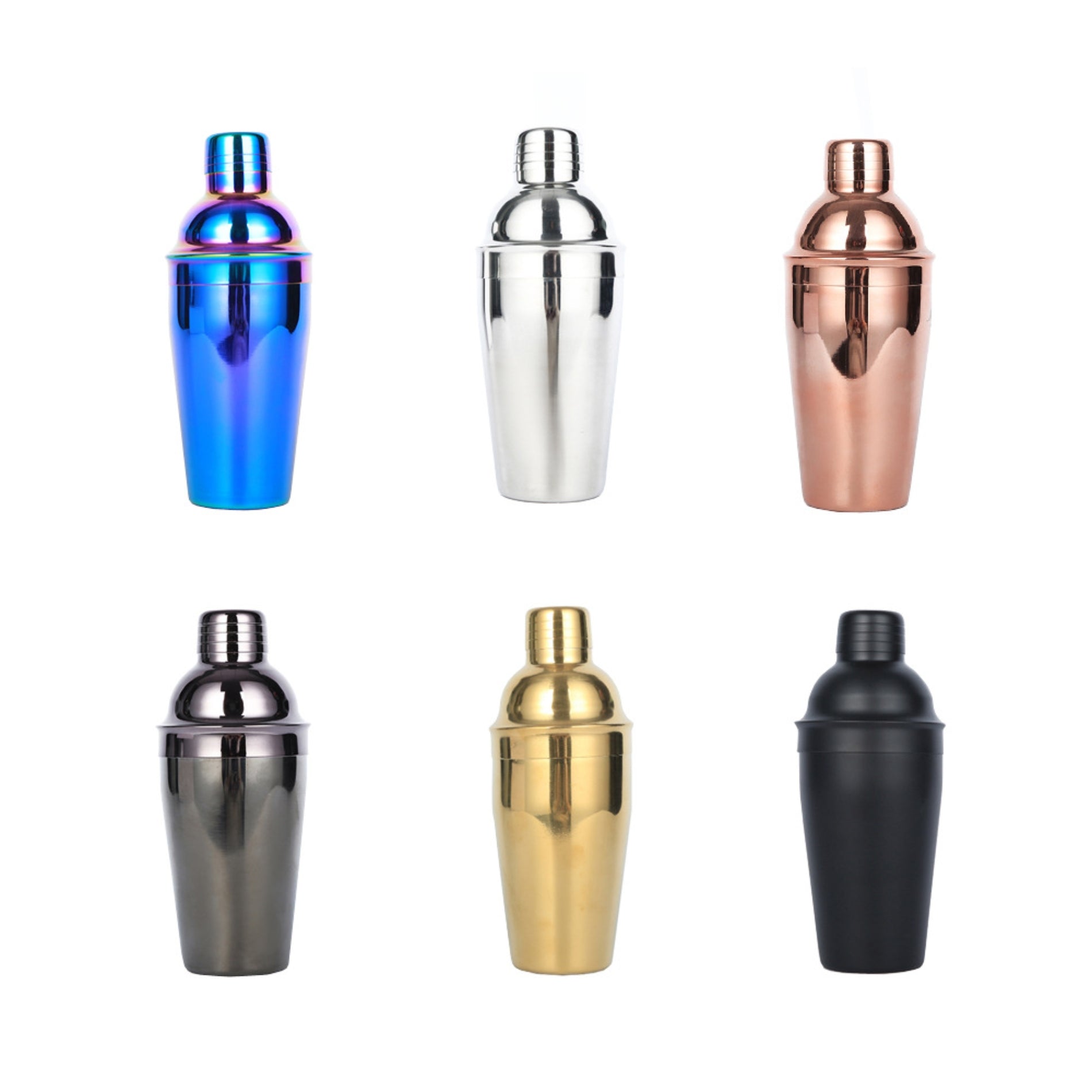 16Oz Bar Stainless Steel Classic Multicolor Cocktail Shaker