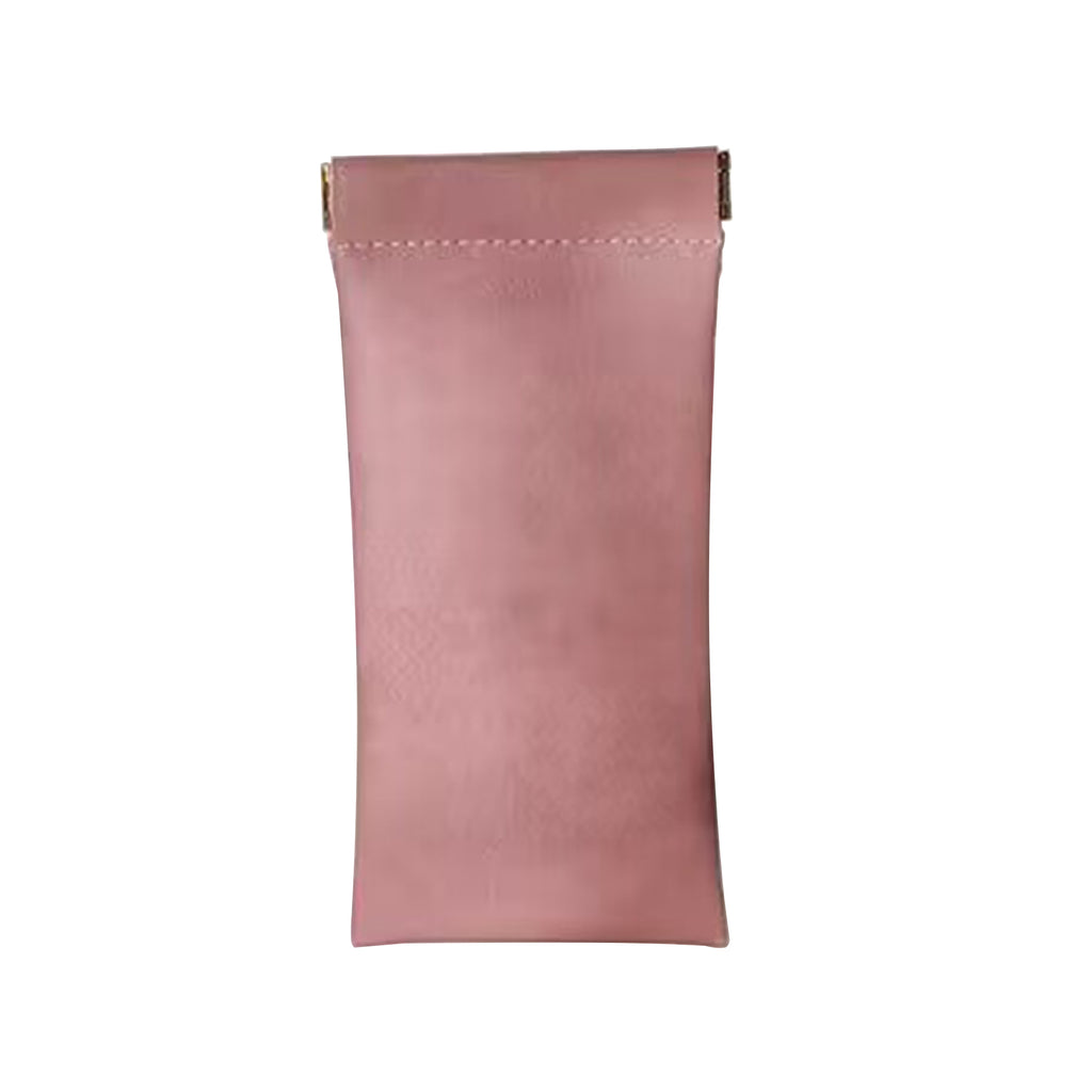 Leather Top Squeeze Sunglasses Pouch