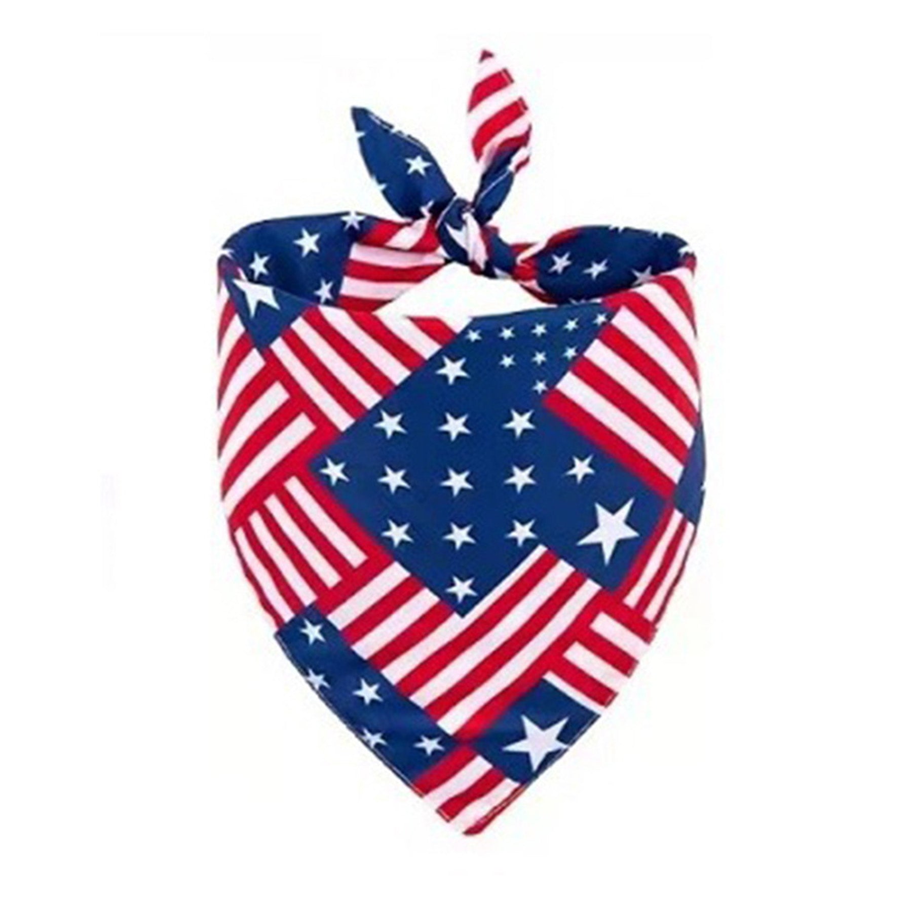 Independence Day Pet Dog Triangle Drool Towel