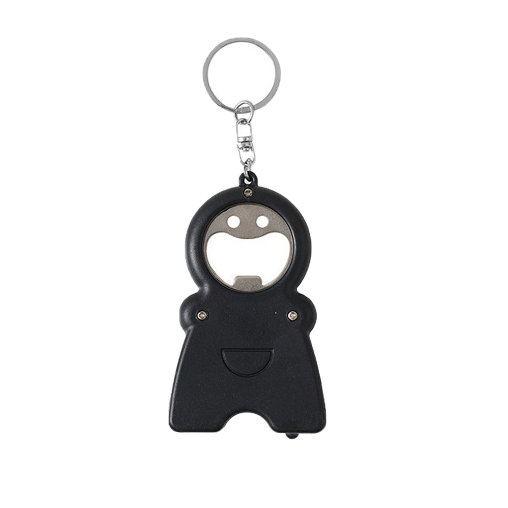 Plastic Keychain-Led Light, Tape Measure & Bottle Opener