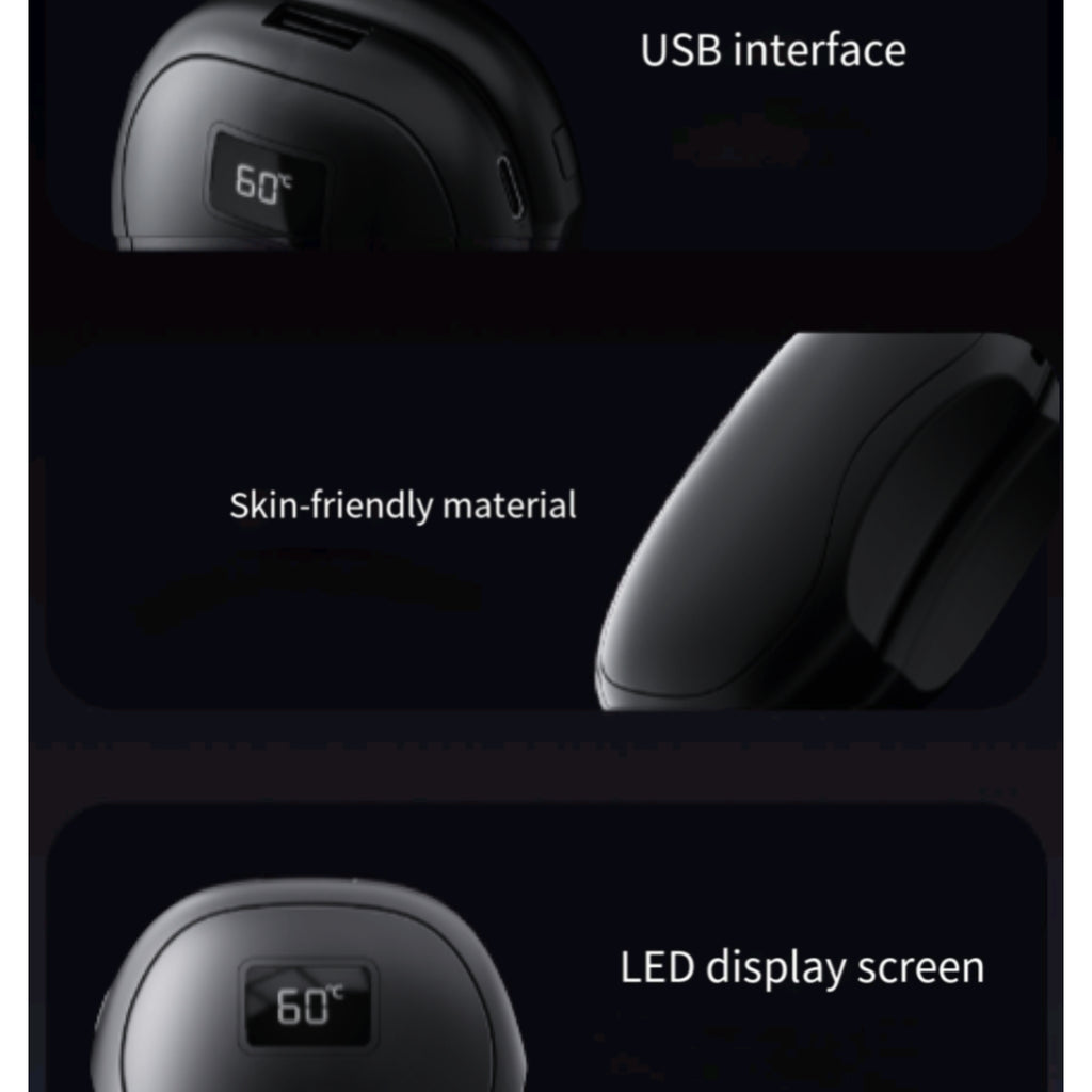 Magnetic HandWarmer Detachable Digital Display USB FastHeat