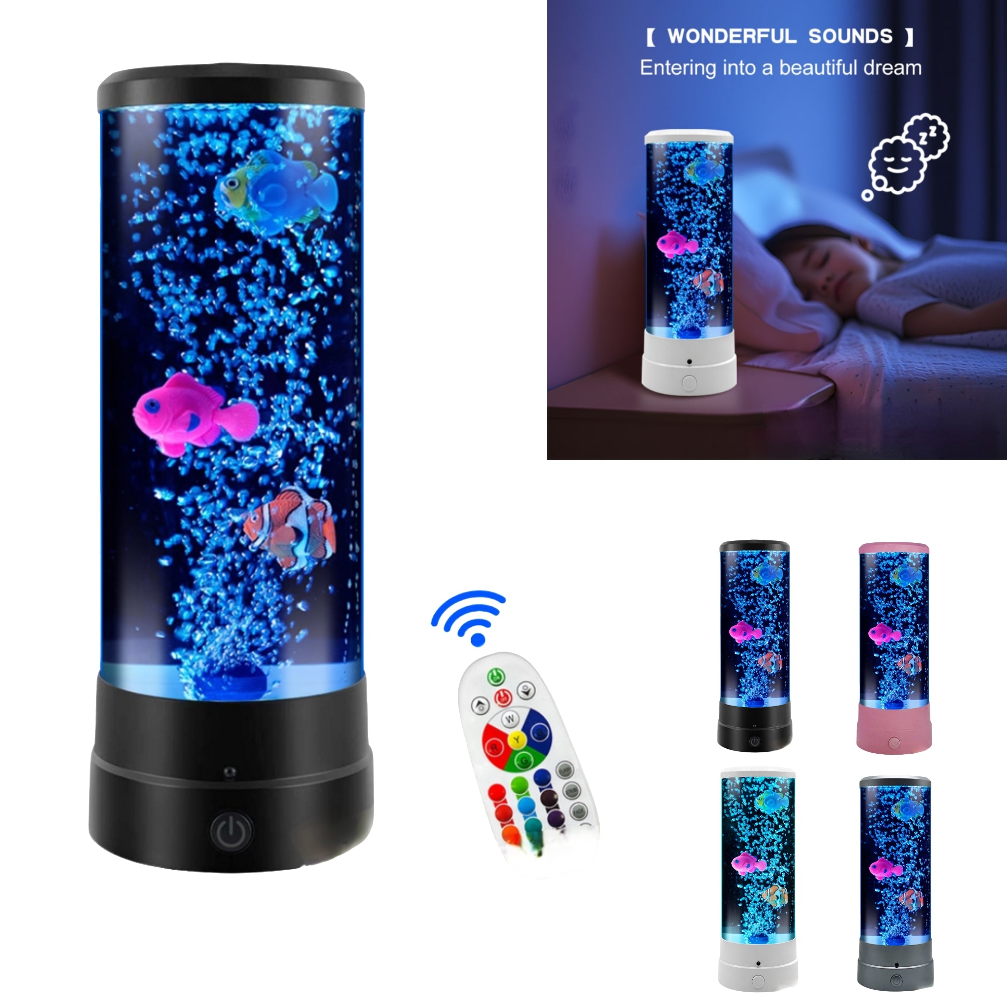 Ocean Themed Plug In Jellyfish Night Light Kids Room Decor