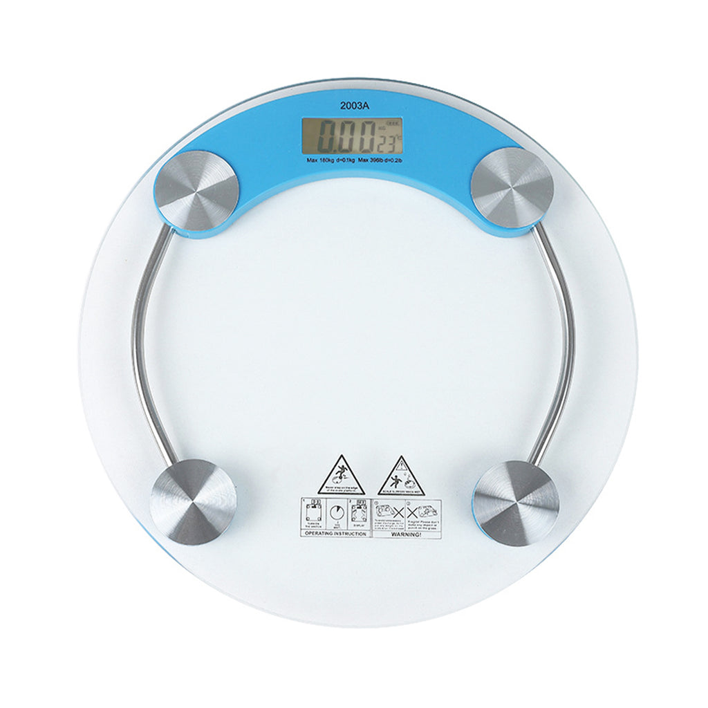 Circular Transparent Bathroom Scale