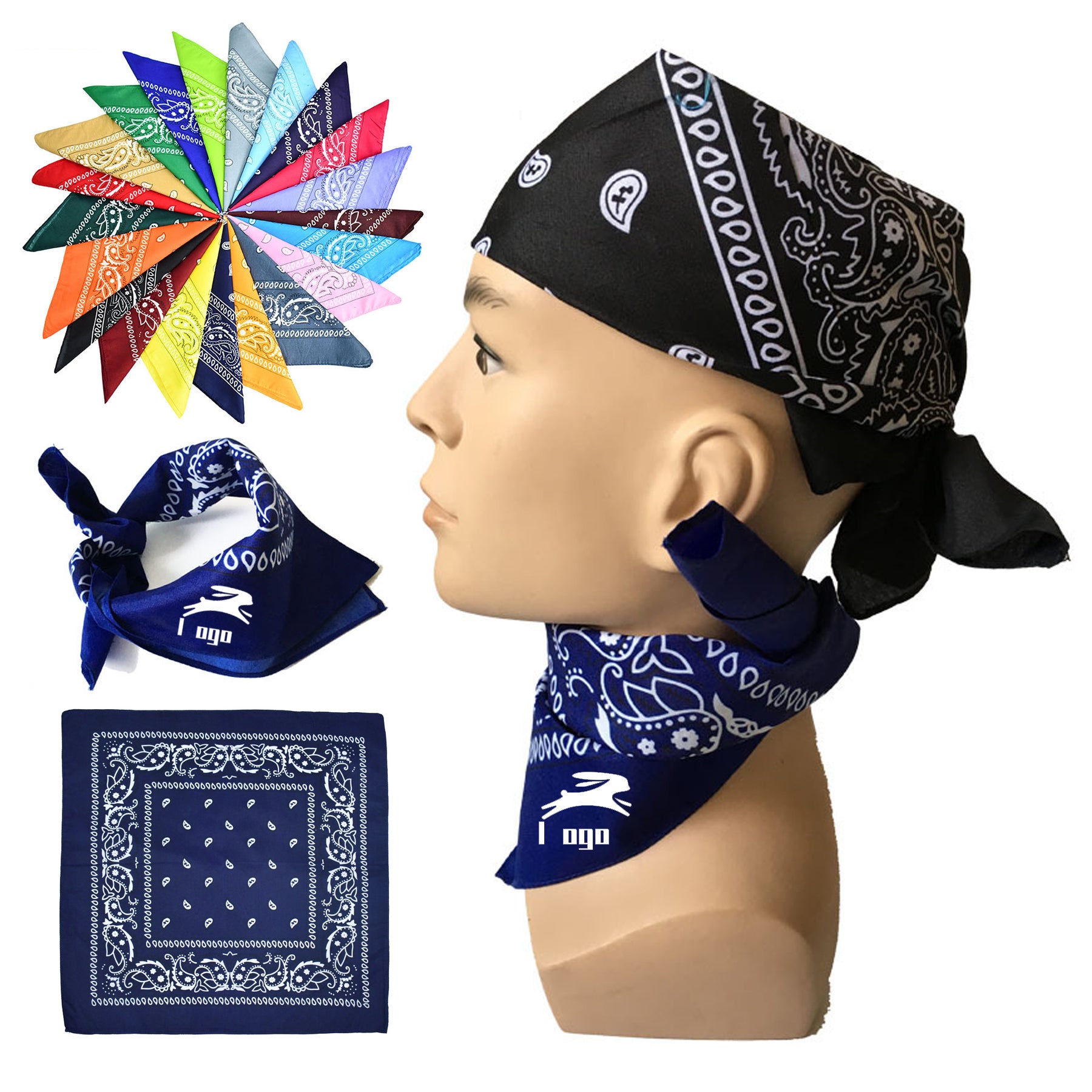 Vintage Style Printed Bandana
