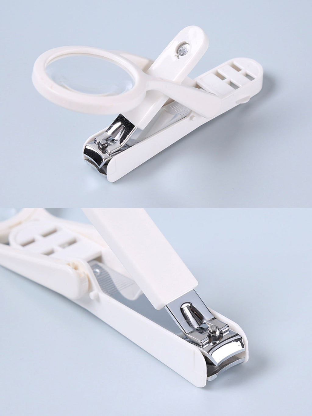 Magnifying Glass-Equipped Nail Clippers