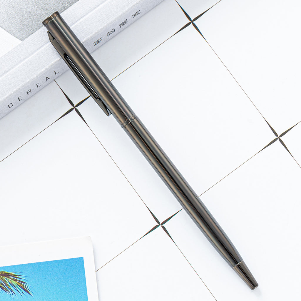Stainless Steel Ballpoint Pens Black Ink Medium Point