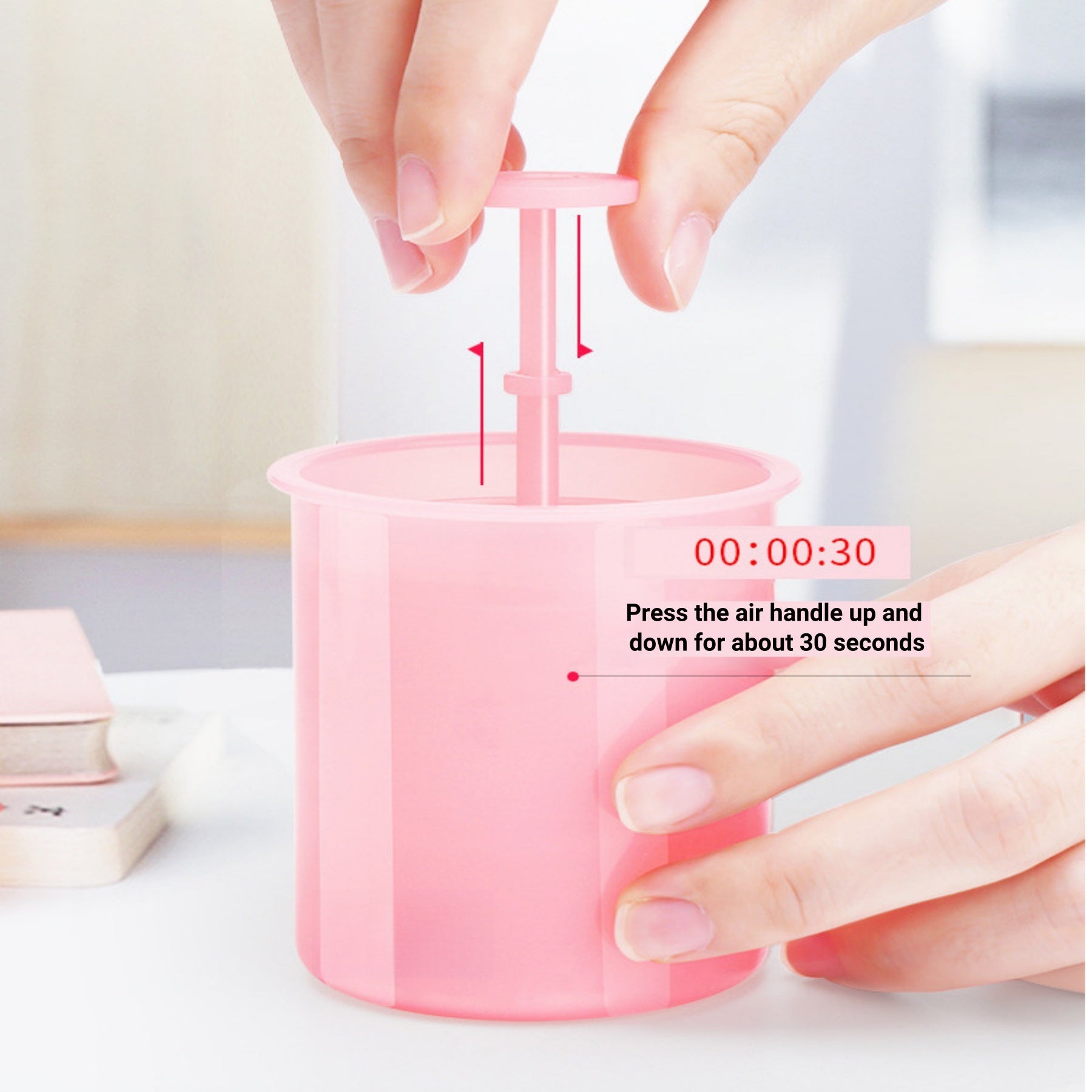 Portable Manual Facial Cleanser Foamer