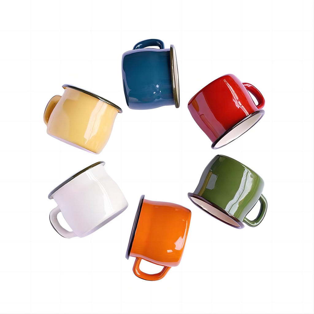 Belly Shape Enamel Coffee Cup