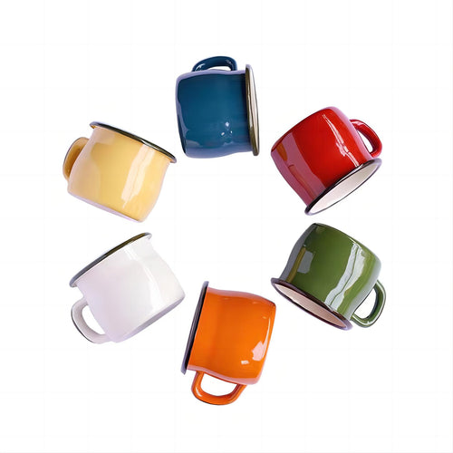Belly Shape Enamel Coffee Cup