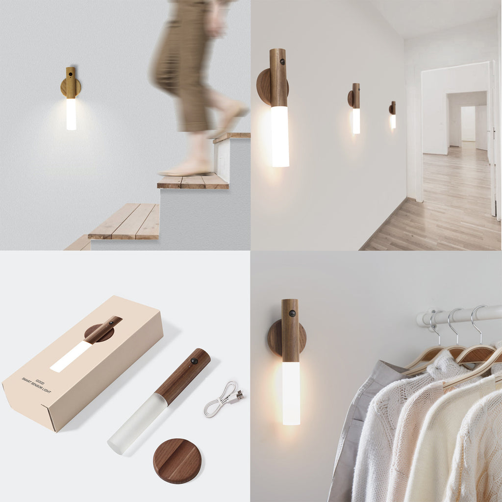 Wooden Stick Smart Sensor Led Light Lamp