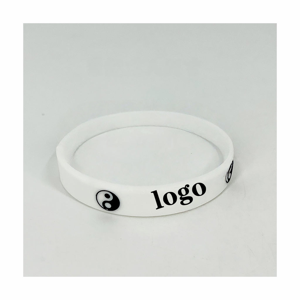 Black And White Silicone Bracelet