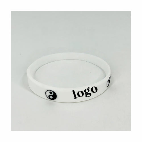 Black And White Silicone Bracelet
