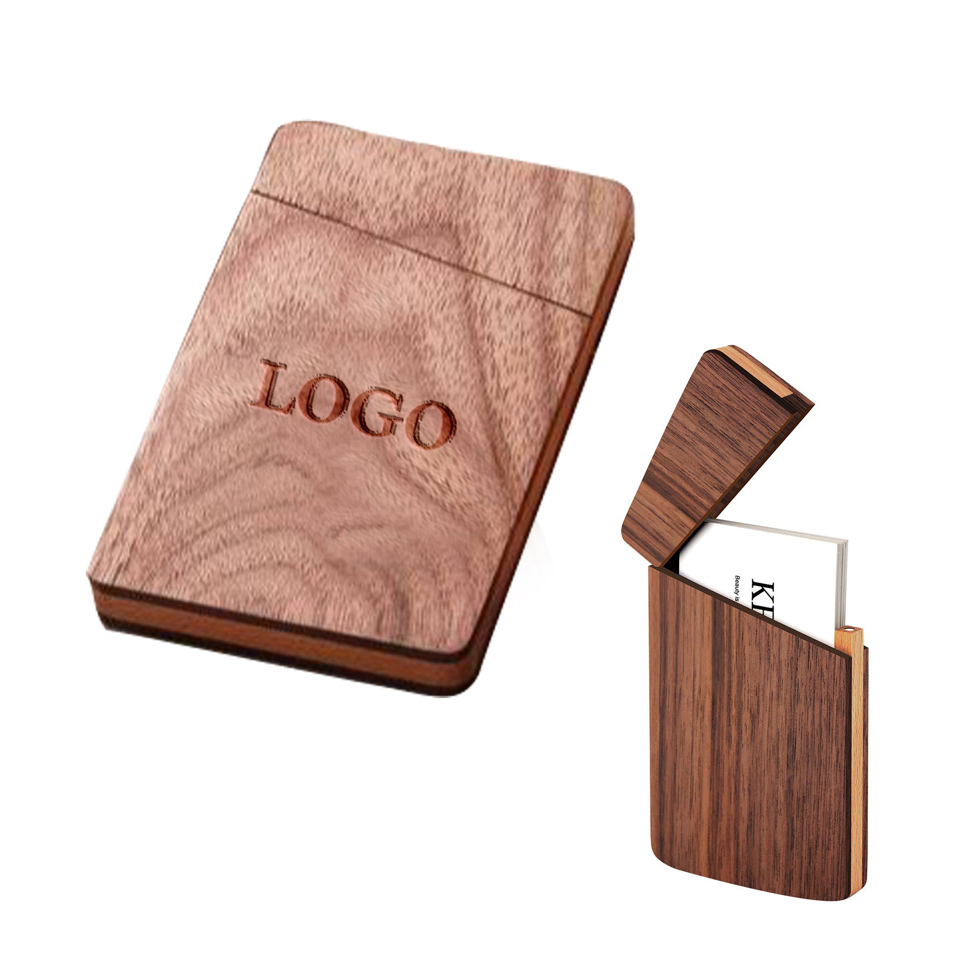 Black Walnut Business Card Holder