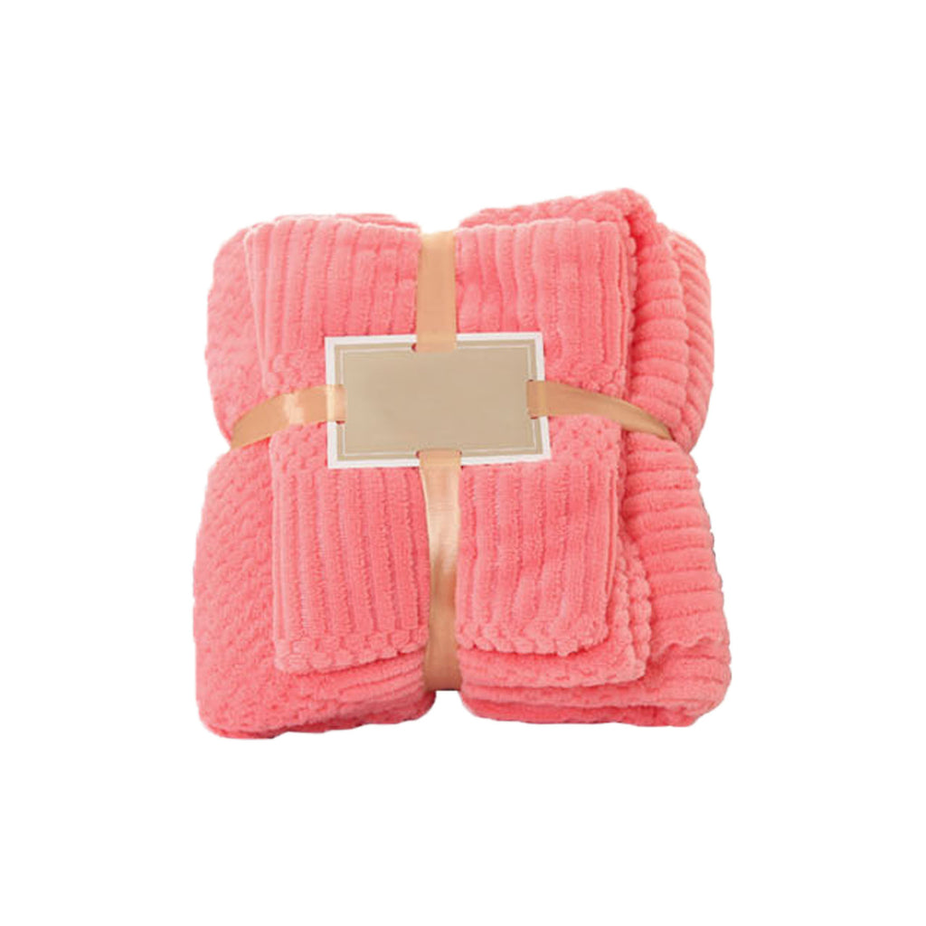 Absorbent Coral Fleece Set Beach Towels