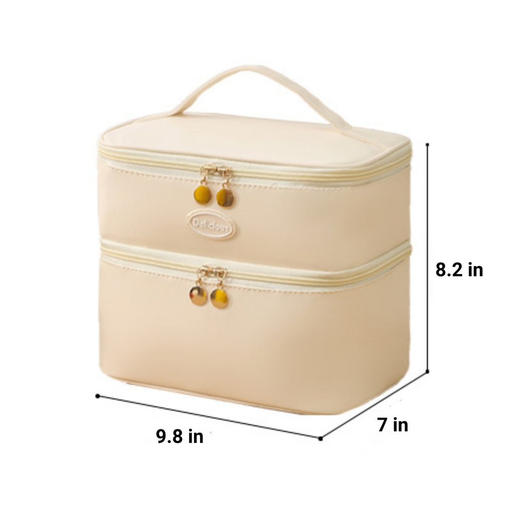 Double - Layer Insulated Lunch Bag