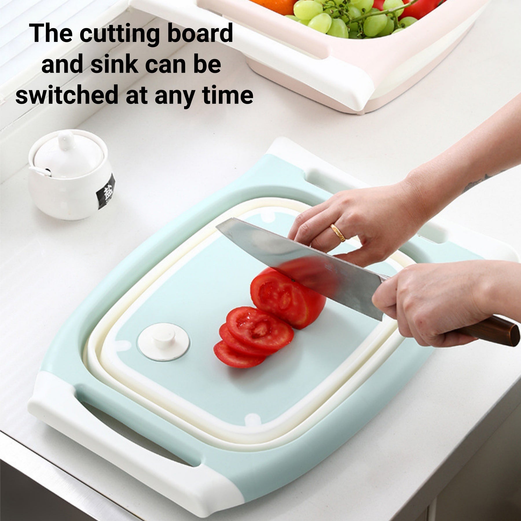 Multi-functional Foldable PP Cutting Board