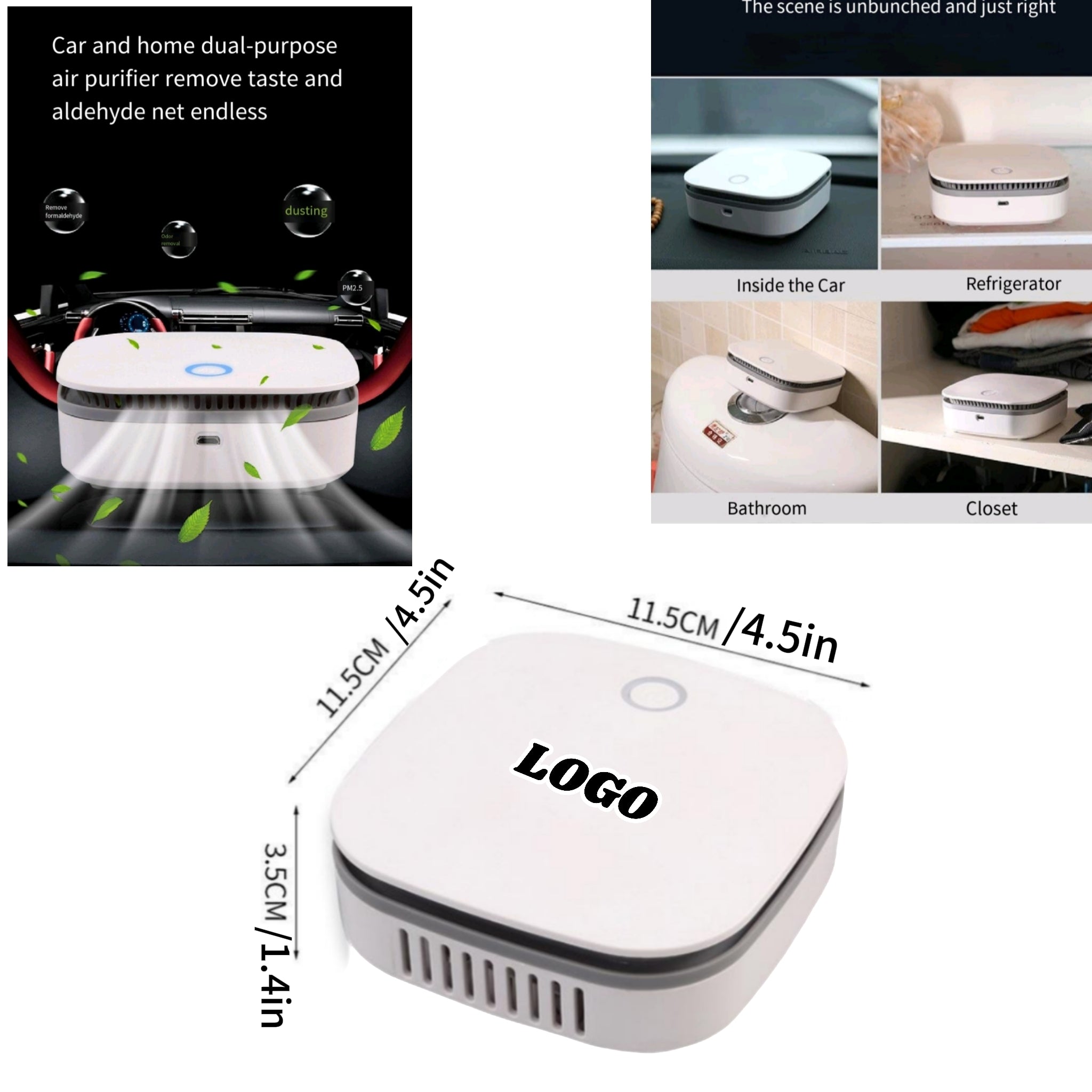 Portable Car Air Purifier For Home Use
