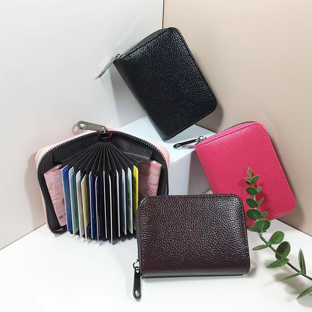 Leather Credit Card Holder/ Travel Passport Wallet