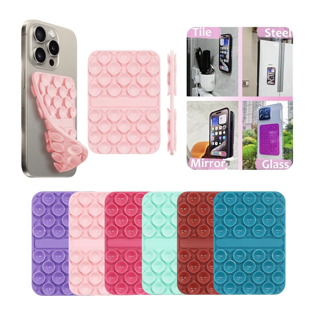 Dual-Sided Silicone Suction Phone Stand