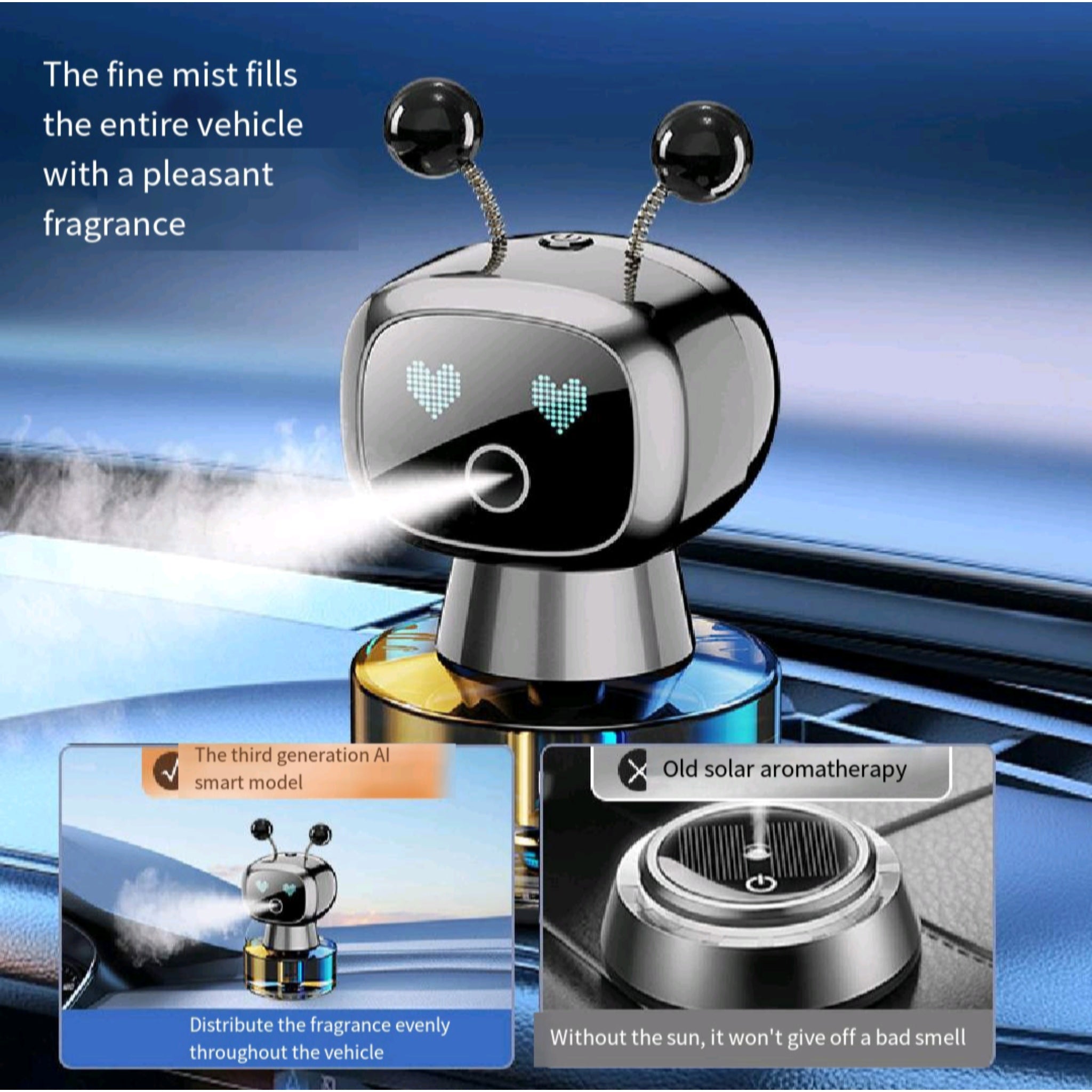 Car Mounted Robot Perfume Ornament
